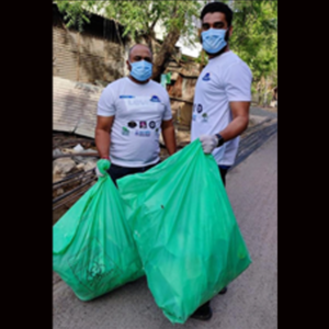 RK Group team cleaning up the city of Jodhpur as part of a community initiative